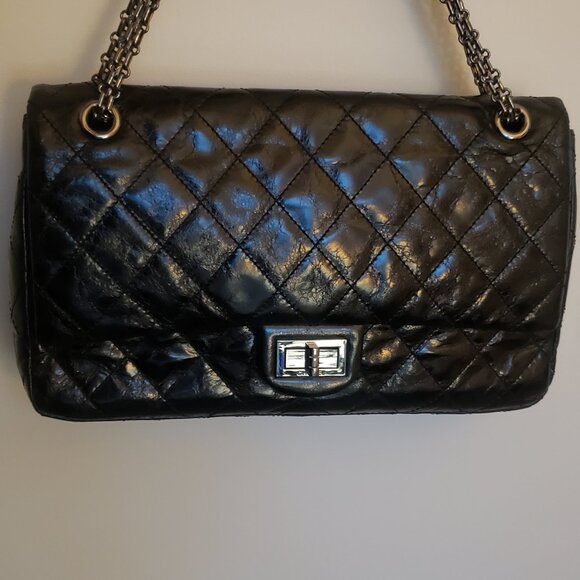 CHANEL Handbags - Chanel Reissue 2.55 double flap handbag with glazed calfskin and bijoux chain